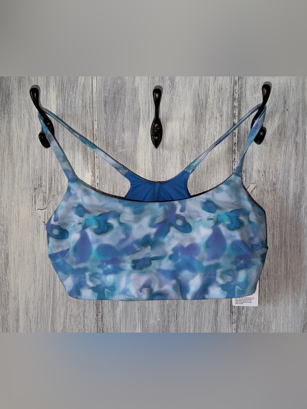 lululemon athletica Blue Multi-Print Wunderunder Sports Bra